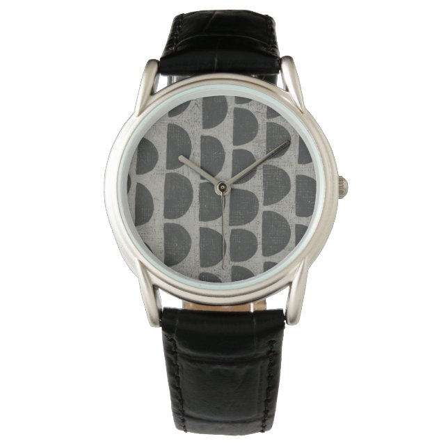 Relógio Pedra - Semicírculos (Frente)