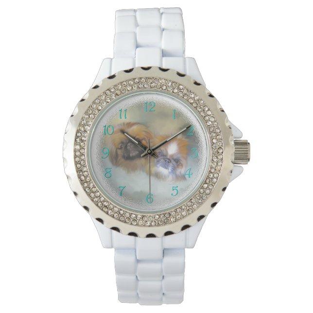 Relógio Pekingese Duo (Frente)