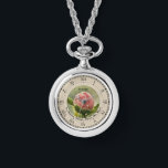 Relógio Peony Rosa Hipócrates Reparando Cota NecklaceWatch<br><div class="desc">Um peônico rosa personalizado,  citações latinas de Hipócrates,  necklace Ewatch,  com Numerais romanos. A citação latina traduz - "O poder de cura da natureza. Primeiro,  não faça mal". Profissionais médicos do Juramento de Hipócrates,  enfermeiros,  médicos,  curandeiros e ideias de presentes de cuidadores.</div>
