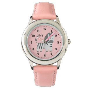 Relógio Pequenas Crianças Zebra Cuecas Personalizadas