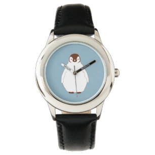 Relógio pequeno dos miúdos do pinguim de Brown