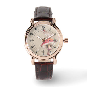 Relógio Pequeno Mouse Vermelho cogumelo