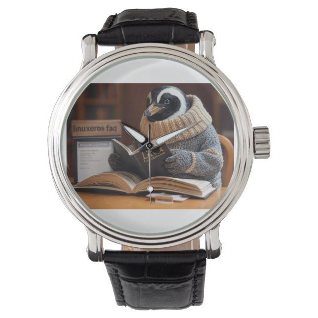 Relógio Perguntas frequentes sobre Linuxeros (Frente)