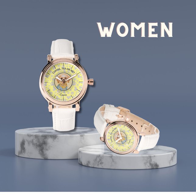 Relógio Periodicidade Personalizada do Retrato Pet - Adult (Custom Pet Photo Watch)