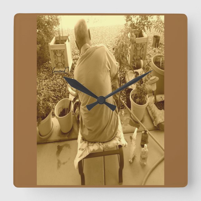 Relógio Personalizado de Parede 'Meu Espaço' (Frente)