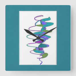 Relógio Personalizado do Ciclone Teal