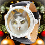Relógio Personalizado Elegante Simples de Foto<br><div class="desc">Carregue uma foto e crie facilmente seu relógio personalizado. Você pode TRANSFERIR este DESIGN em outros produtos do Zazzle e ajustá-lo ao ajustado da maioria dos itens do Zazzle. Você também pode clicar em PERSONALIZAR MAIS para adicionar uma linha de texto. Os designs Standard Studio são feitos em gráficos vetoriais...</div>