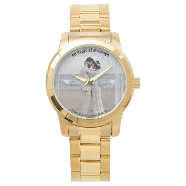 Relógio Personalizar presentes de 50 anos do Observatório  (Frente)