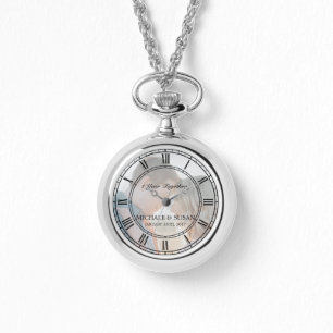 Relógio Personalize a mulher do aniversário de casamento (