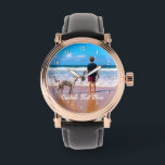 Relógio Personalize seu presente de foto favorito com text<br><div class="desc">Visões personalizadas de fotos e texto - seu próprio Design - Família personalizada / Amigos ou Presente de observação pessoal - Adicione sua foto e texto - Redimensione e mova ou remova e adicione elementos / texto com a ferramenta de personalização! Escolha / adicione sua fonte favorita / cor do...</div>