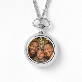 Relógio Personalize This Necklace Watch Add Your Photo