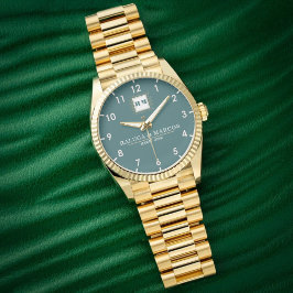 Relógio Personalized elegant couple's gift 