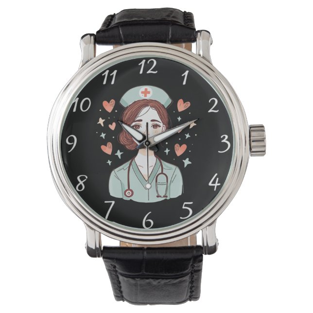 Relógio Personalized Nurse Watch | Add Your Photo (Frente)