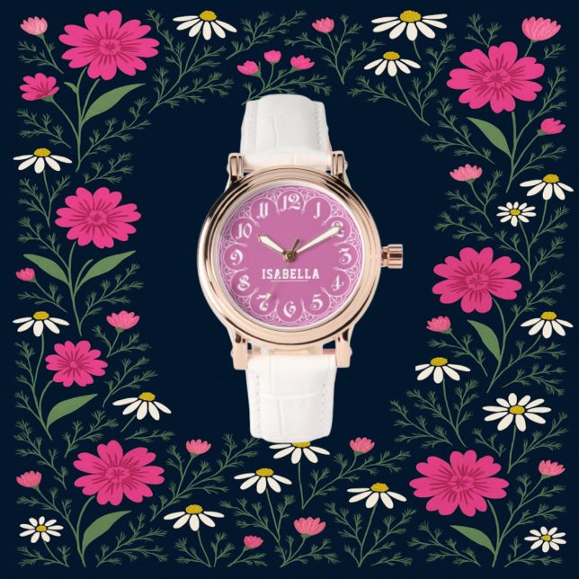 Relógio Personalized Princess Name Gifts for Children Girl (Criador carregado)