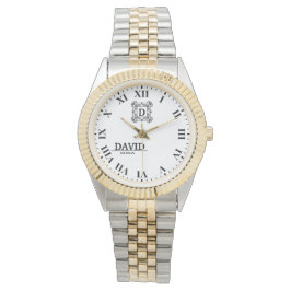 Relógio Personalized  Roman NumeralCustom Engraved Name Ti