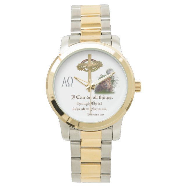 Relógio Philippians 4:16 (Frente)