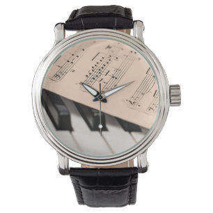 Relógio Piano Music Sheet Watch