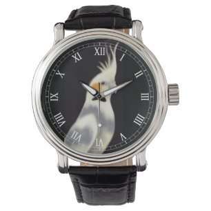 Relógio Pied amigável do Cockatiel