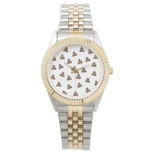 Relógio Pilha de Poo emoji sorrindo popas (Frente)