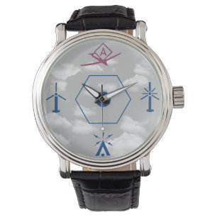 Relógio Piloto de Drone do Gráfico de Símbolos Aeronáutico