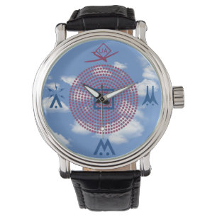 Relógio Piloto de Drone do Gráfico de Símbolos Aeronáutico