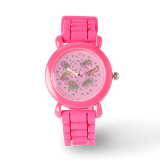 Relógio Pink Butterfly Lady Watch