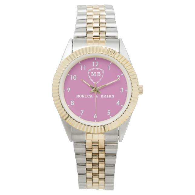 Relógio Pink Monogram (Frente)