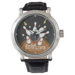 Relógio Pinos de Bola de Boliches de Greve de Bowler Perso