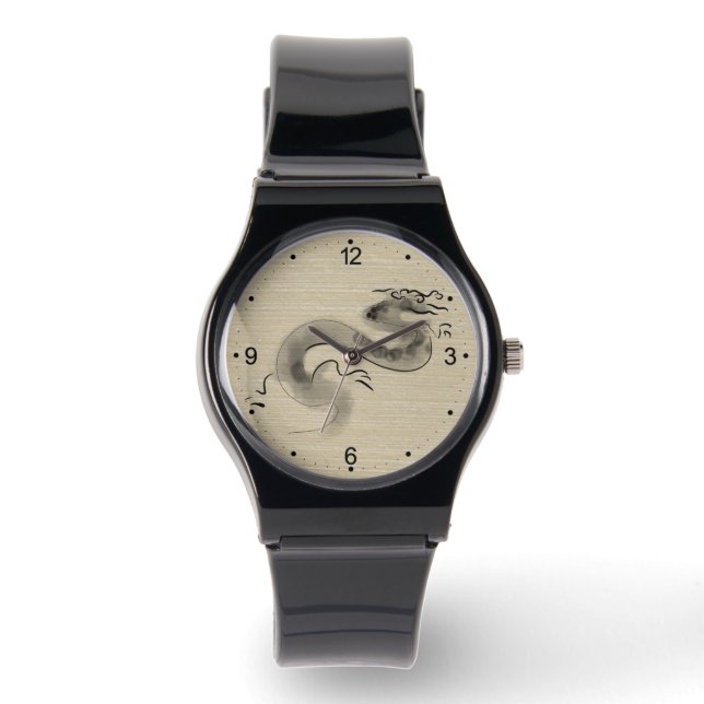 Relógio Pintor original do Dragão chinês Aniversário W (Frente)