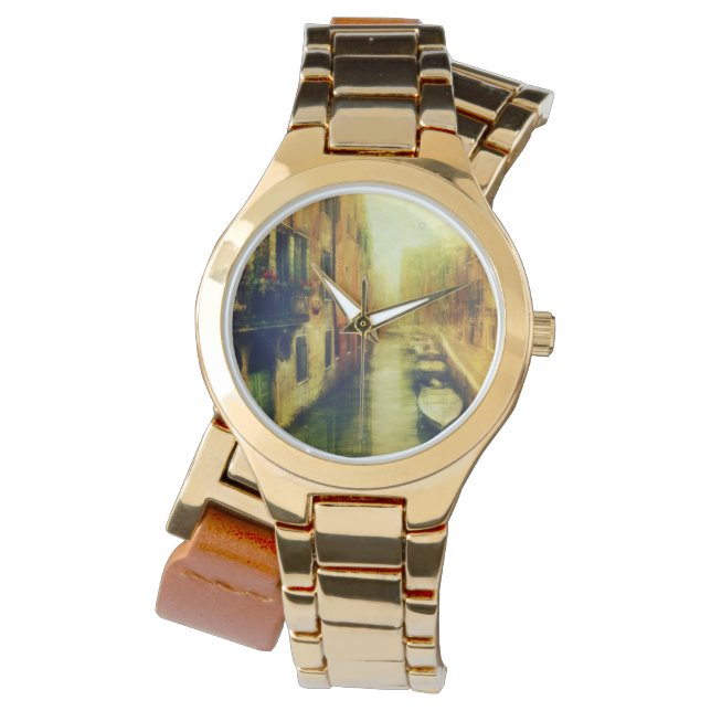 Relógio Pintura do Canal de Veneza (Frente)