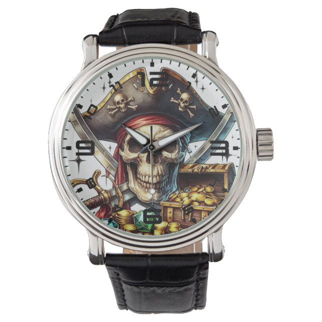 Relógio Pirate Skull Watch (Frente)
