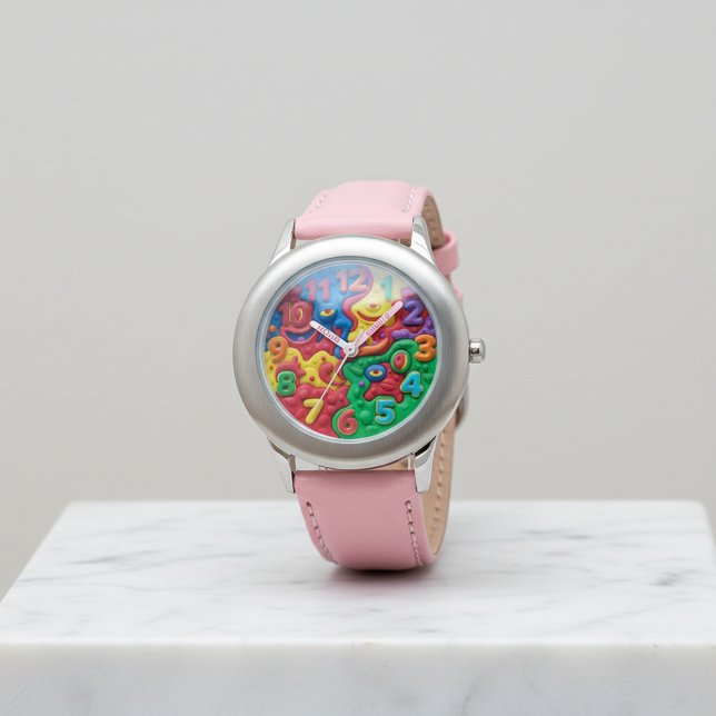 Relógio Playful 3D Cute Blue Robot Watch for Kids Birthday (Criador carregado)