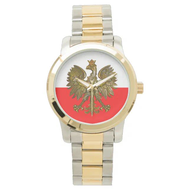 Relógio De Pulso Polônia Polska Eagle Wrist Watch com correia de co