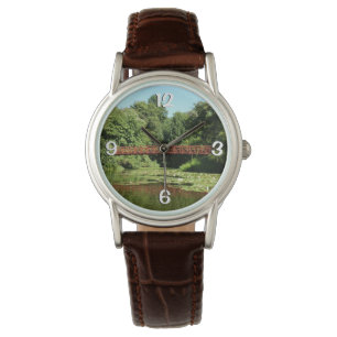 Relógio Ponte no lago Centenário na cidade de Ellicott