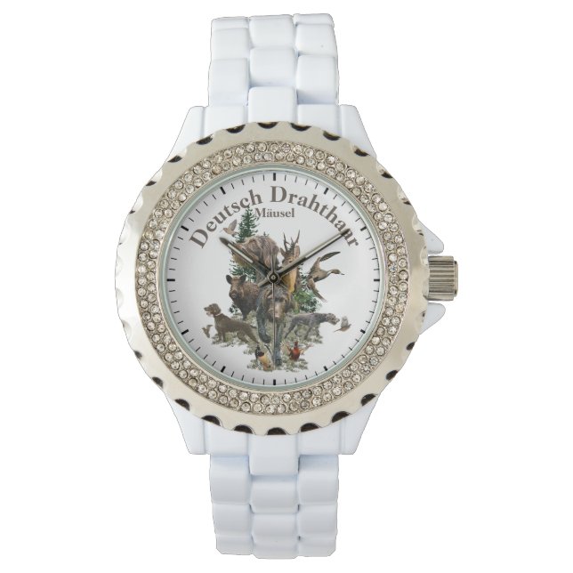 Relógio Ponteiro alemão Wirehaired (Frente)