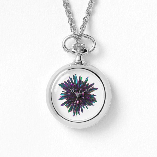 Relógio *~* Ponto de cristal azul feminino (Frente)