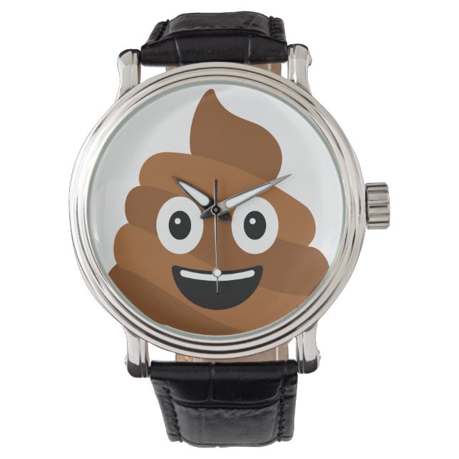 Relógio Poop Emoji (Frente)