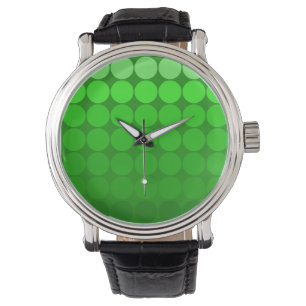 Relógio Pop de Mod Limão para Círculos Gradiente Verde K