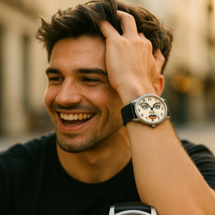 Relógio Pop de Retrato de Beleza e Lábios croata