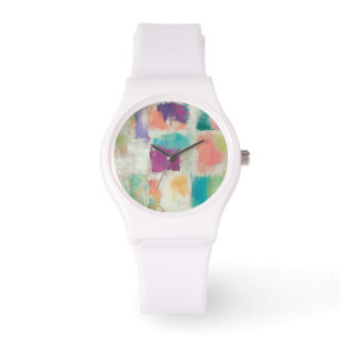 Relógio Popsicles II Stone Abstrato Mike Schick