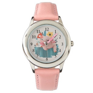 Relógio Porco de Bebê Amigável   Bebês-Cães