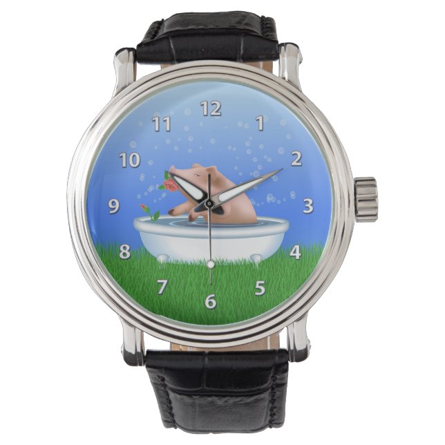 Relógio Porco em Bath (Frente)