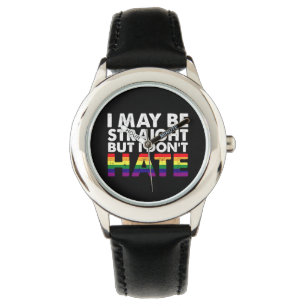 Relógio Posso ser hétero, mas não odeio LGBT Gay