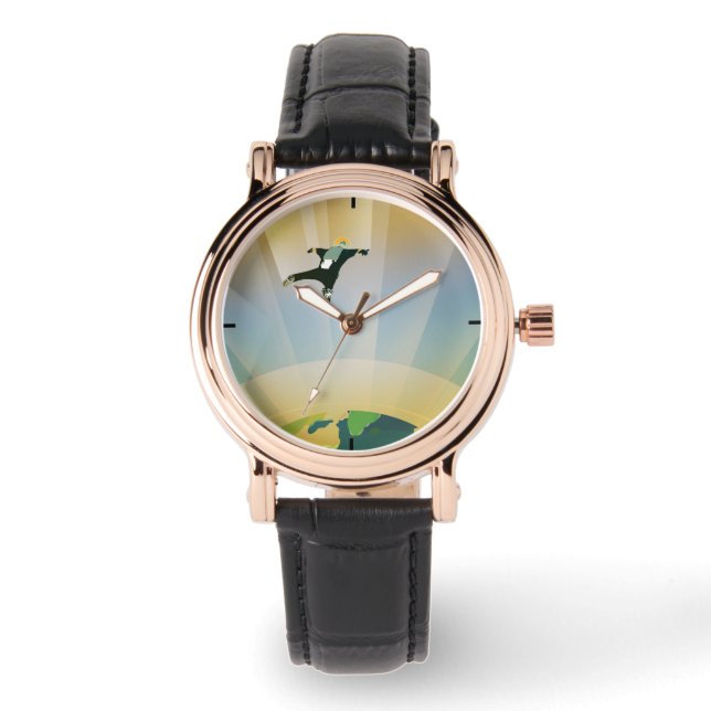 Relógio Poster De Espaço Retroativo - A Gravidade De Uma S (Frente)