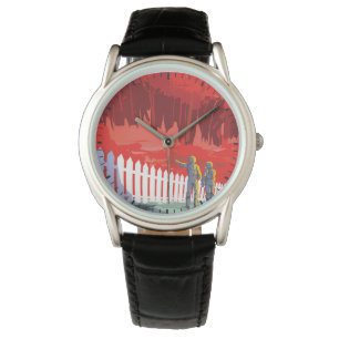 Relógio Poster De Espaço Retroativo Do Kepler-186f.