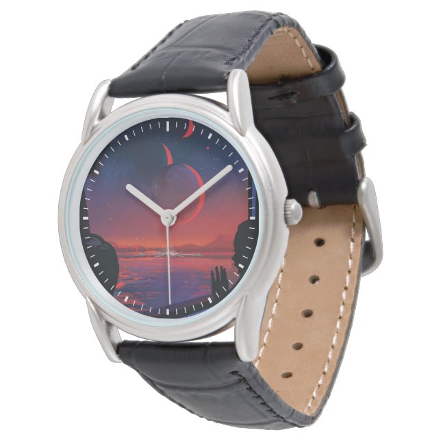 Relógio Poster de Espaço Retroativo - Os Visualizadores Ob (Angular)