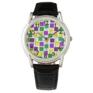 Relógio Praças e contornos de Mardi Gras