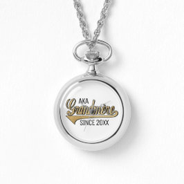 Relógio Prata de enrolar feminina assistindo vovó/vovó