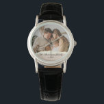 Relógio Presente de Foto e Nome Personalizado da Família M<br><div class="desc">Presente de Foto e Nome Personalizado da Família Moderna</div>