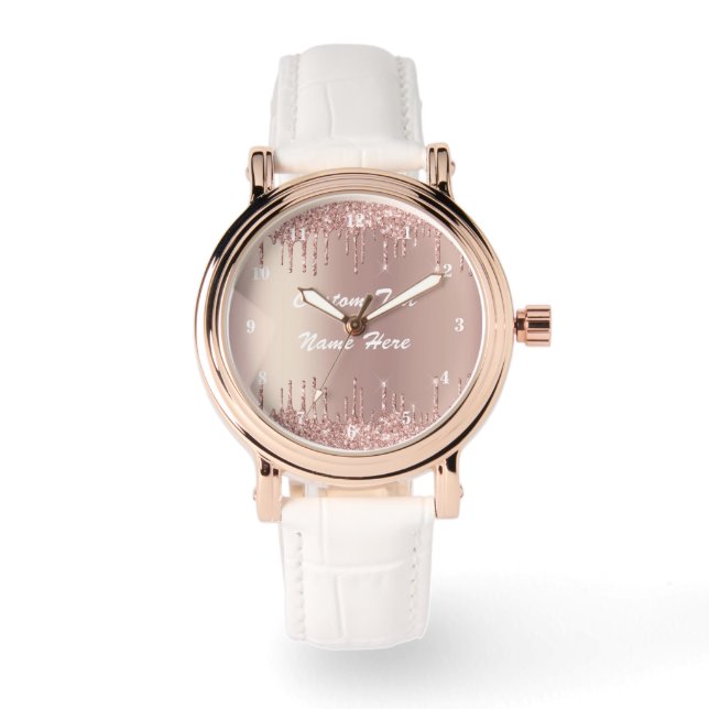 Relógio Presente de Monitoramento de Nome de Texto Persona (Frente)